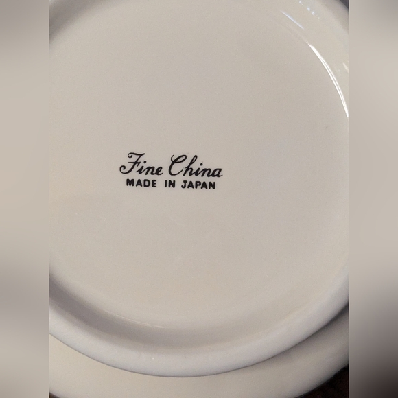 Vintage 1980s Fine China Of Japan Sugar & Cream Serving Set - Picture 10 of 12